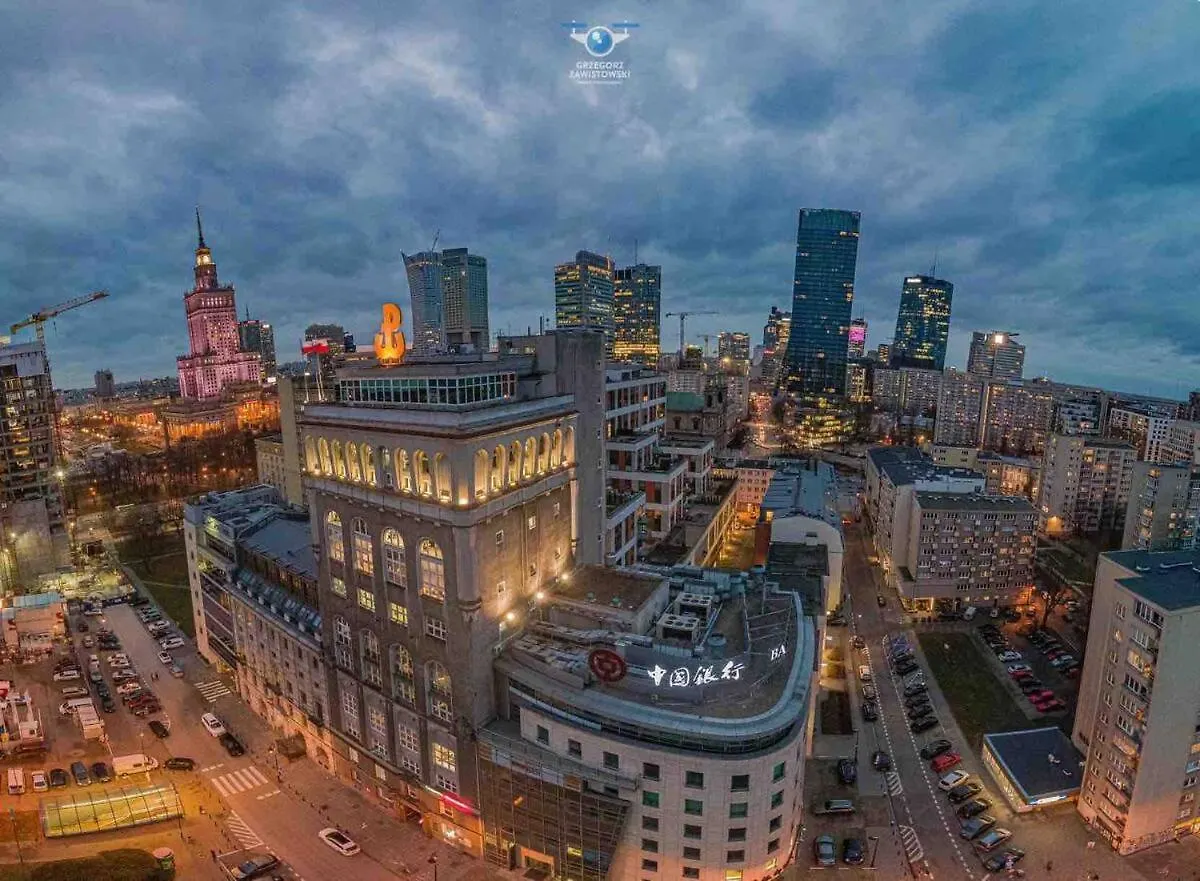 Super Apartment Yellow 2X Metro Fast Wifi 1 Gbs Netflix Panorama Miasta Warszawa
